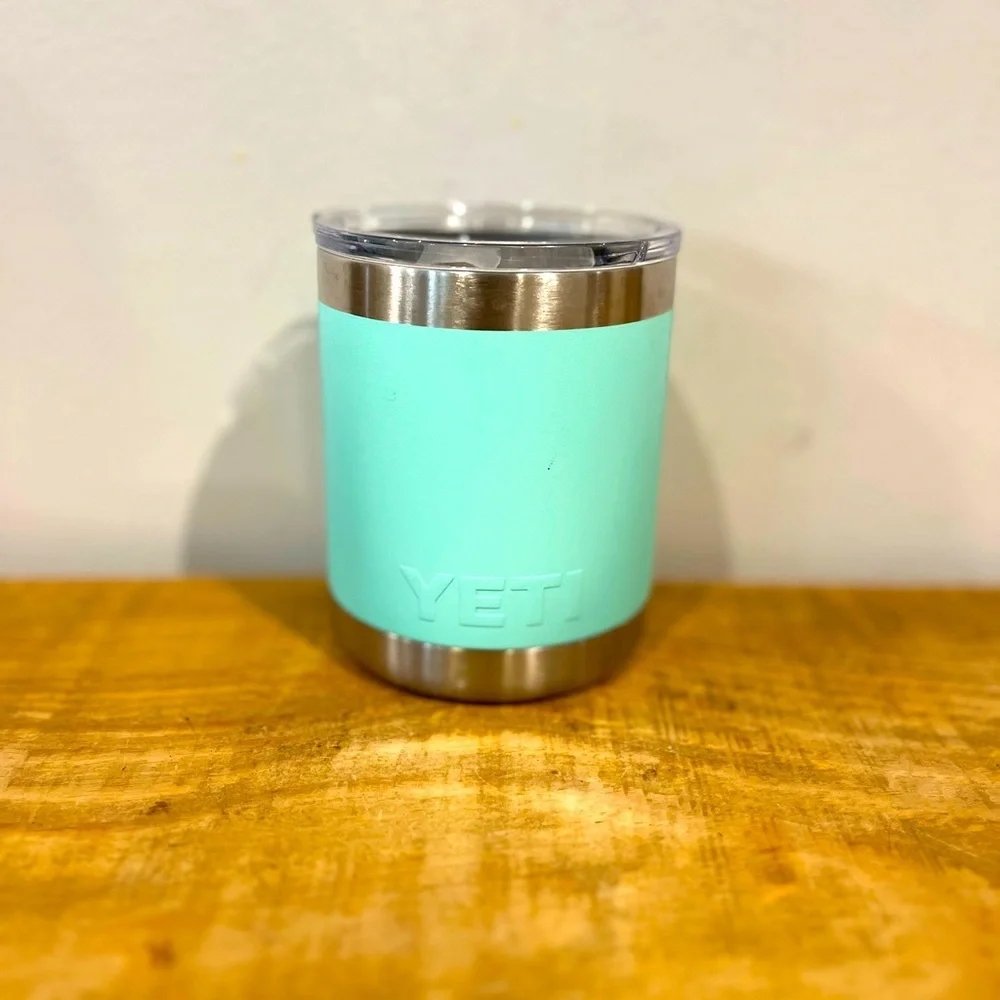 Yeti rambler 10oz Seafoam tumbler EUC